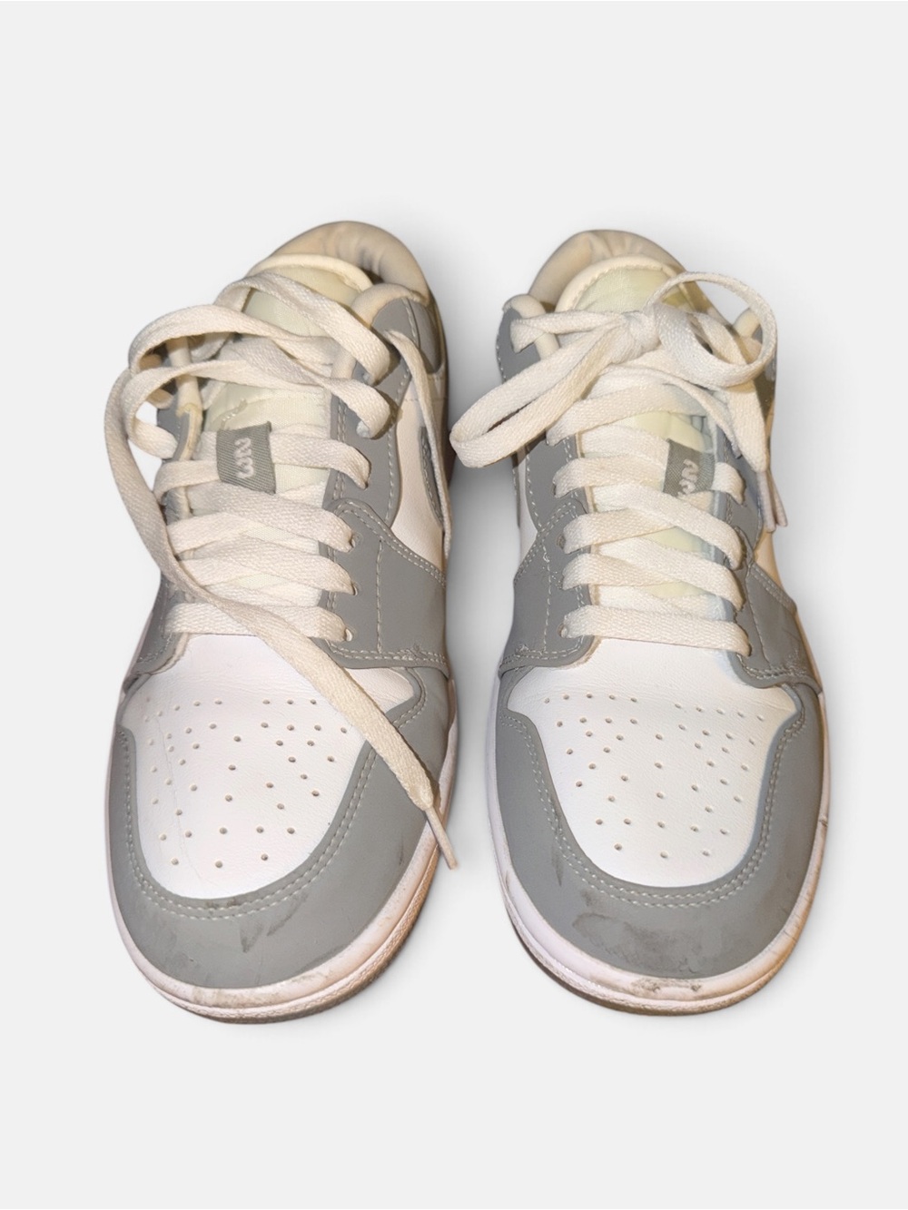 Nike Low-Top Sneakers in White and Gray